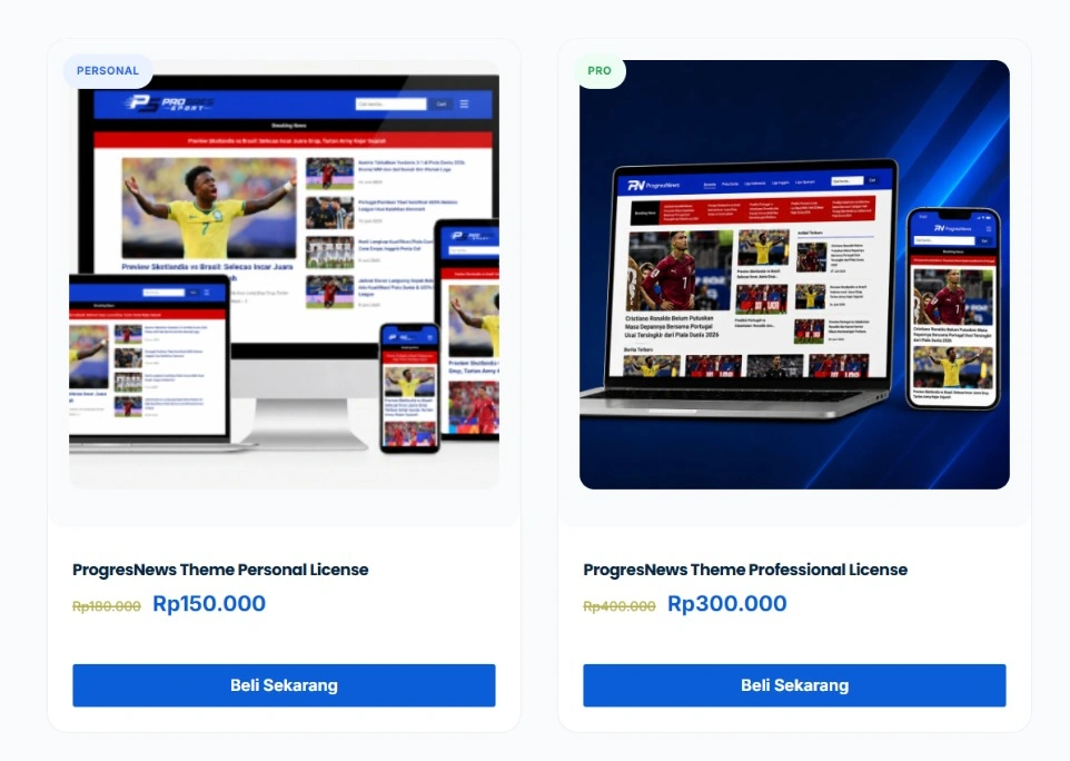 produk lisensi progres themes