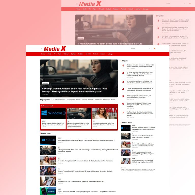 tema wordpress premium media x